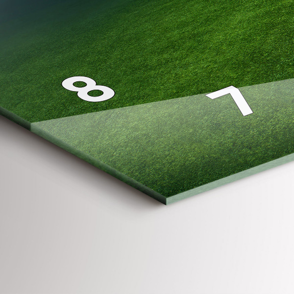 Zegar szklany poziomy Boisko piłkarskie