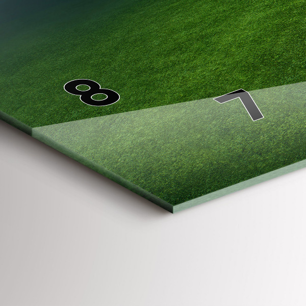 Zegar szklany poziomy Boisko piłkarskie