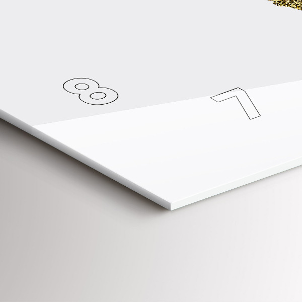 Zegar szklany poziomy Mapa świata