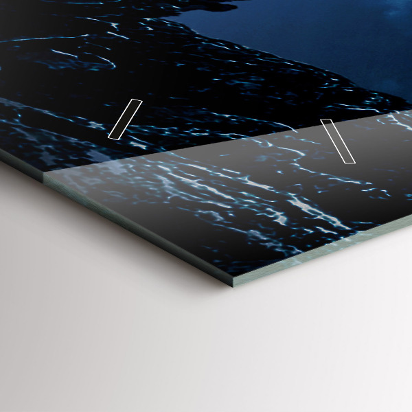 Zegar szklany poziomy Wielka galaktyka