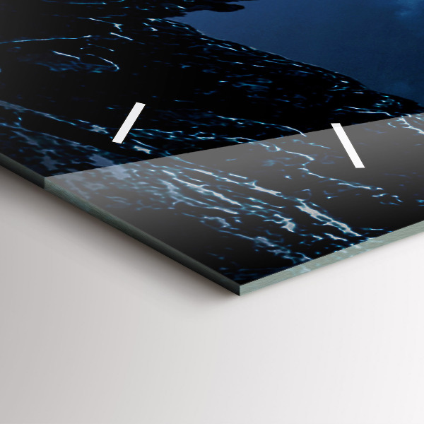 Zegar szklany poziomy Wielka galaktyka