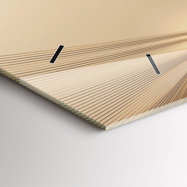 Zegar szklany poziomy Abstrakcyjne światło