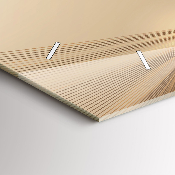 Zegar szklany poziomy Abstrakcyjne światło