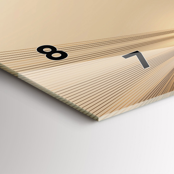 Zegar szklany poziomy Abstrakcyjne światło