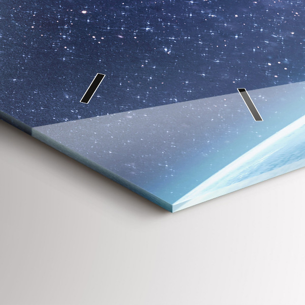 Zegar szklany poziomy Astronauta