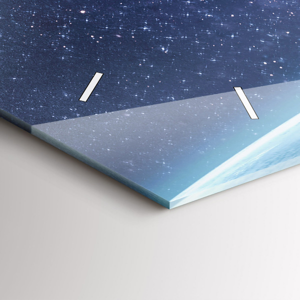 Zegar szklany poziomy Astronauta