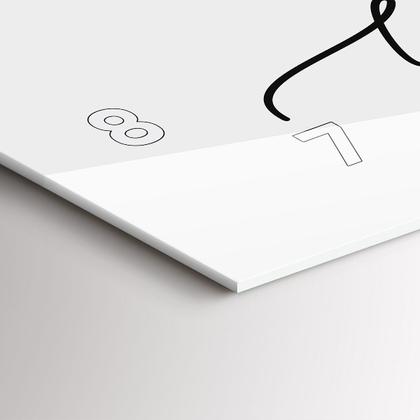 Zegar szklany poziomy Napis bądź sobą