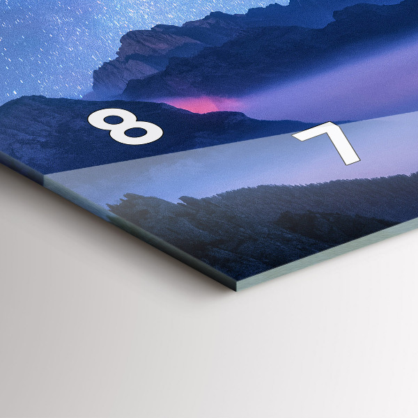 Zegar szklany poziomy Droga Mleczna