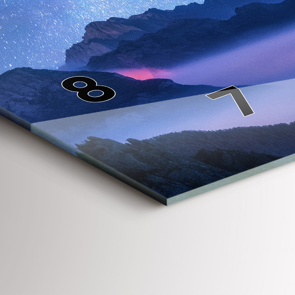 Zegar szklany poziomy Droga Mleczna