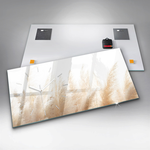 Zegar szklany poziomy Zboże abstrakcja