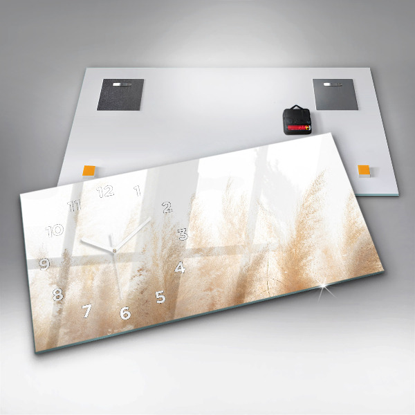 Zegar szklany poziomy Zboże abstrakcja