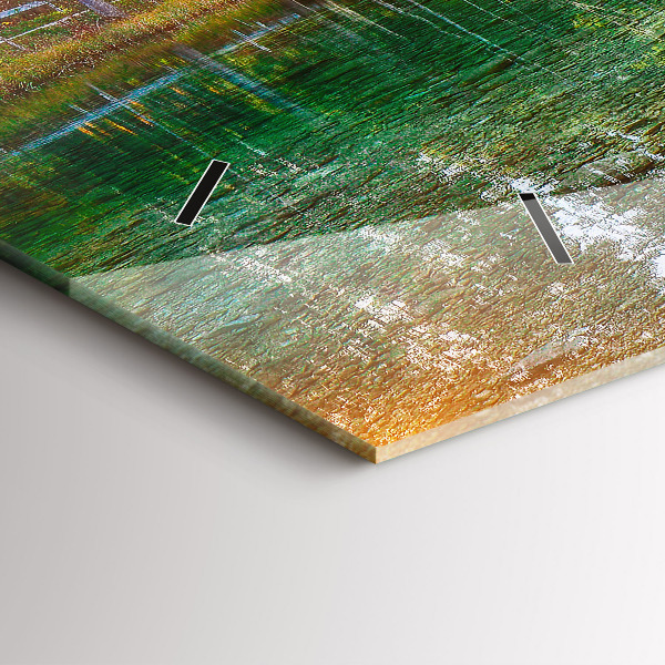 Zegar szklany poziomy Rzeka góry Krajobraz