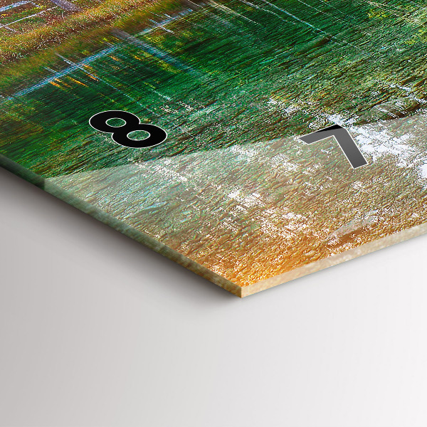 Zegar szklany poziomy Rzeka góry Krajobraz