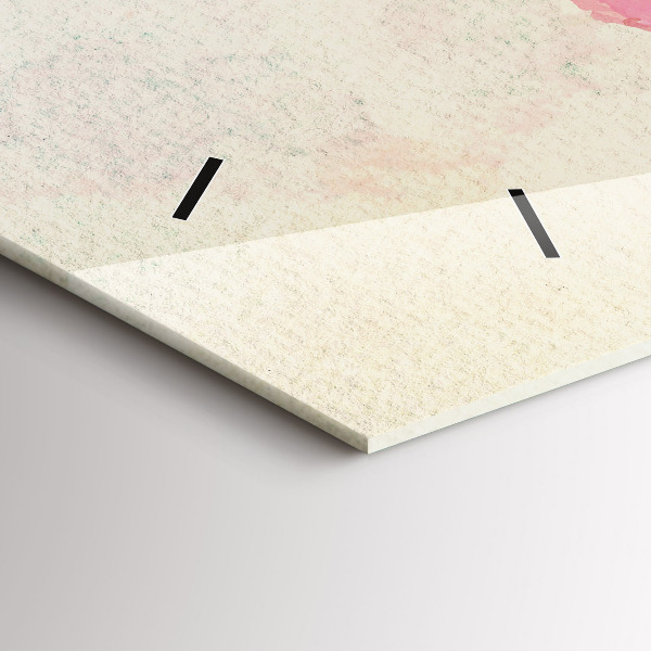 Zegar szklany poziomy Akwarela mapa świata