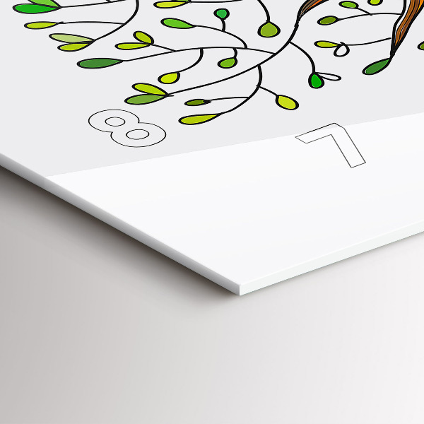 Zegar szklany poziomy Drzewo korzenie