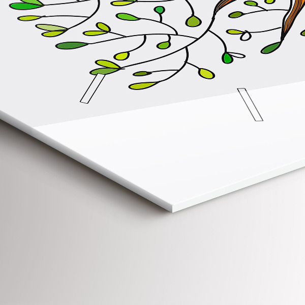 Zegar szklany poziomy Drzewo korzenie