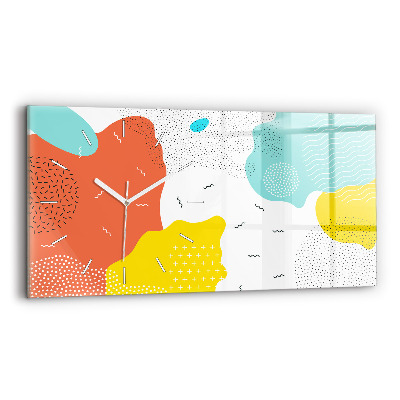Zegar szklany poziomy Abstrakcja POP