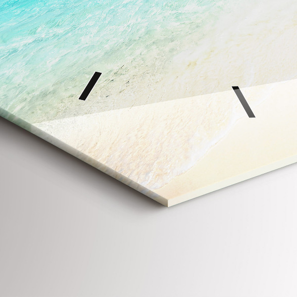 Zegar szklany poziomy Tropikalna wyspa