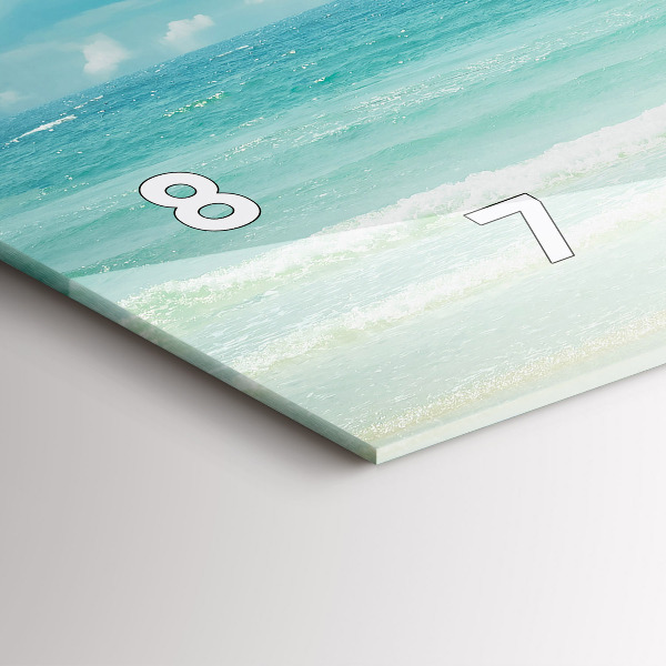 Zegar ścienny poziomy Krajobraz morze