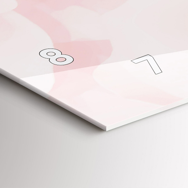 Zegar ścienny poziomy Kwitnące róże