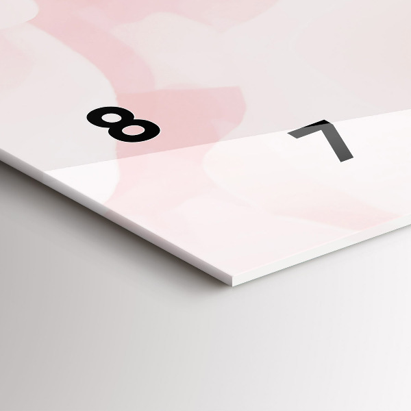 Zegar ścienny poziomy Kwitnące róże