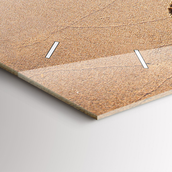 Zegar ścienny poziomy Cytat na plaży