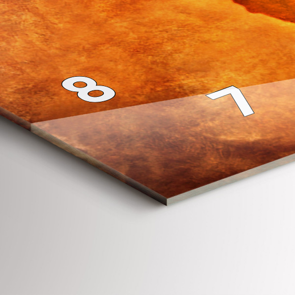 Zegar ścienny poziomy Duża mapa świat