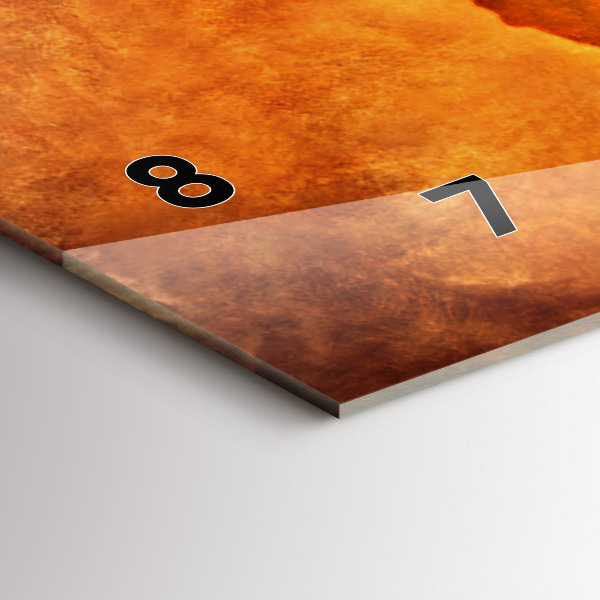 Zegar ścienny poziomy Duża mapa świat