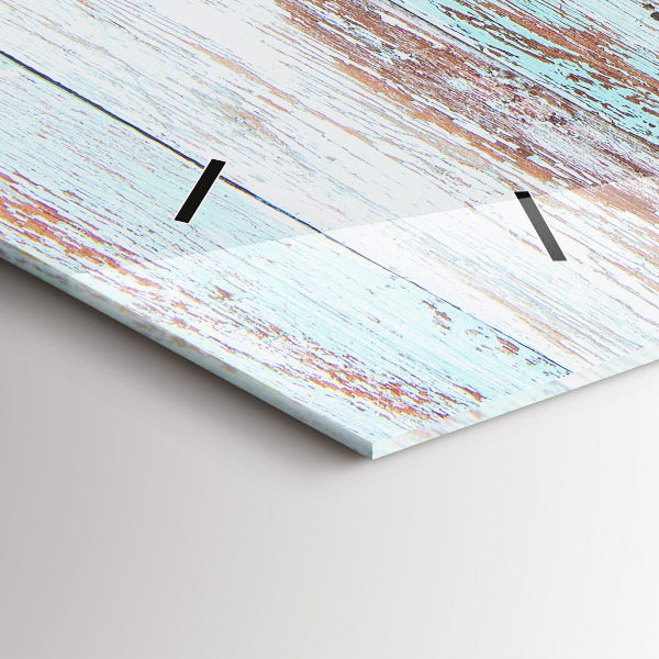 Zegar ścienny poziomy Pastelowe drewno