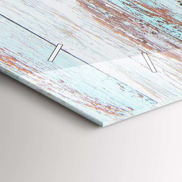 Zegar ścienny poziomy Pastelowe drewno