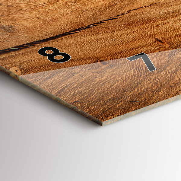 Zegar ścienny poziomy Tekstura drewna