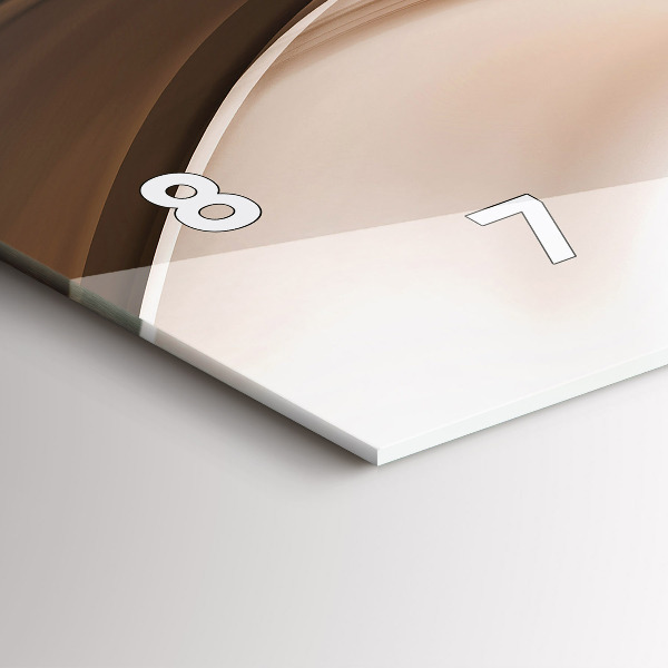 Zegar ścienny poziomy Abstrakcja linia