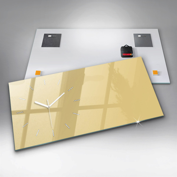 Zegar poziomy Kolor kremowy