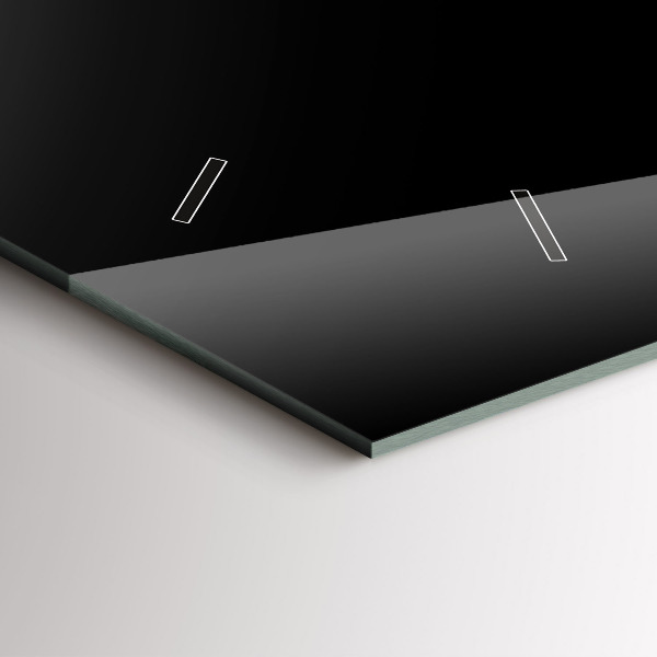 Zegar poziomy Filiżanka czarnej kawy