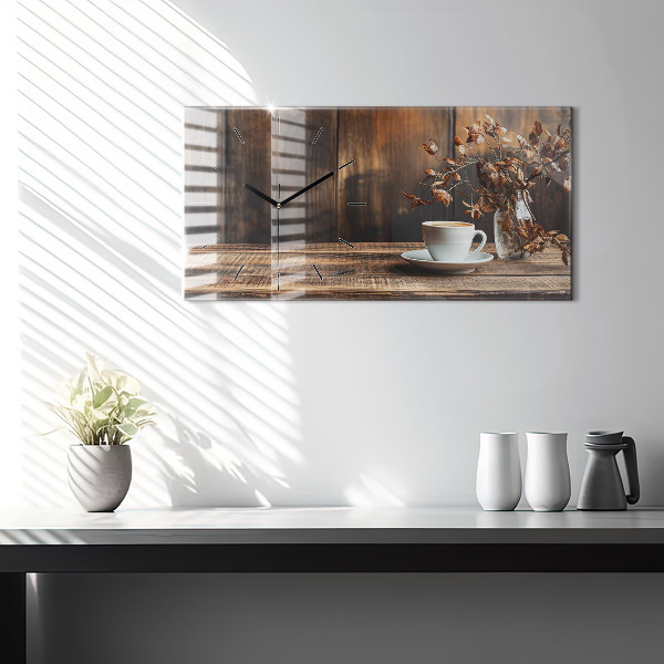 Zegar poziomy Kubek kawy