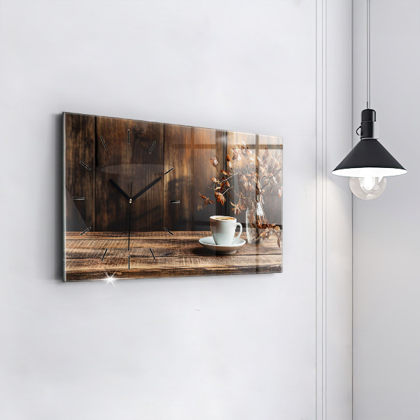 Zegar poziomy Kubek kawy