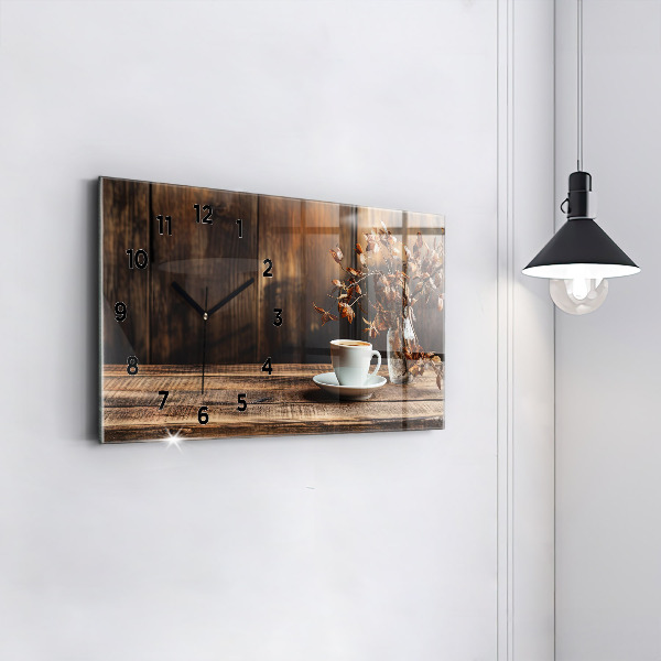 Zegar poziomy Kubek kawy