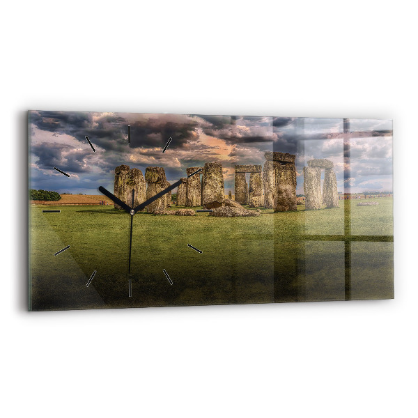 Zegar ścienny poziomy Stonehenge Nimbostratus