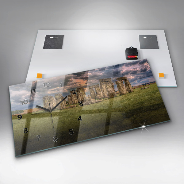 Zegar ścienny poziomy Stonehenge Nimbostratus