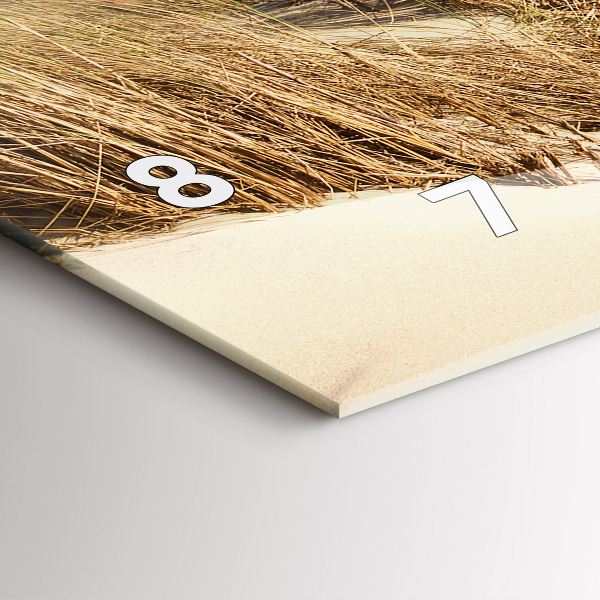 Zegar ścienny poziomy Widok na plażę