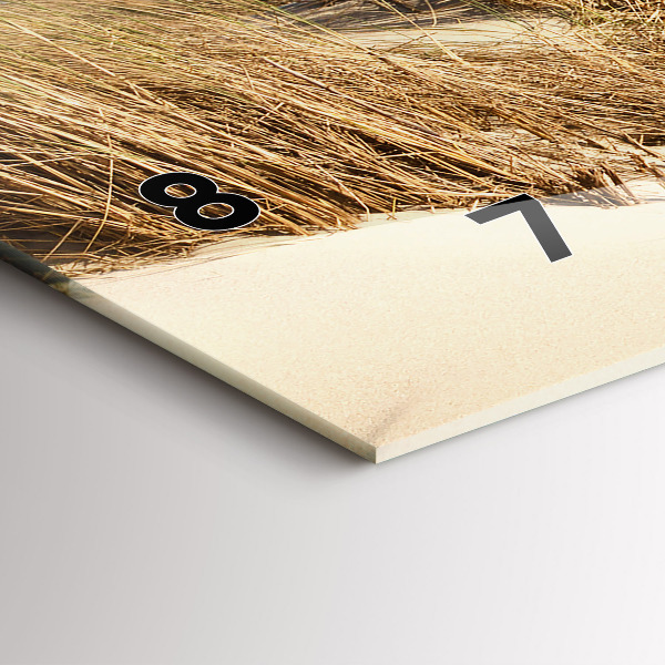 Zegar ścienny poziomy Widok na plażę