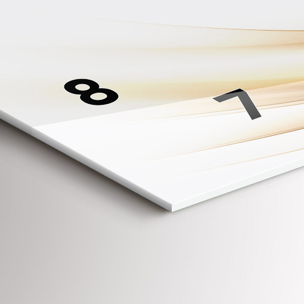 Zegar ścienny poziomy Złota abstrakcja