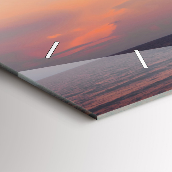 Zegar szklany poziomy Surfing na plaży