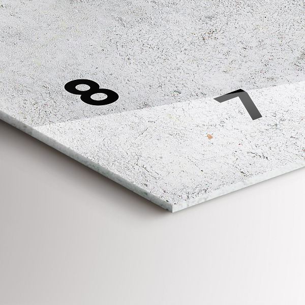 Zegar szklany poziomy Minimalistyczne oliwki