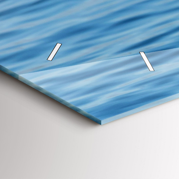 Zegar szklany poziomy Mewy w Gdyni