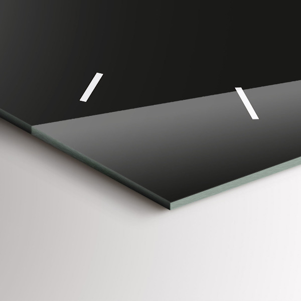 Zegar szklany poziomy Kolorowy słoń