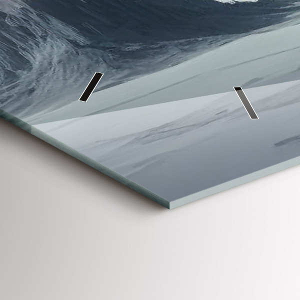 Zegar szklany poziomy Mężczyzna Kosmos Planeta