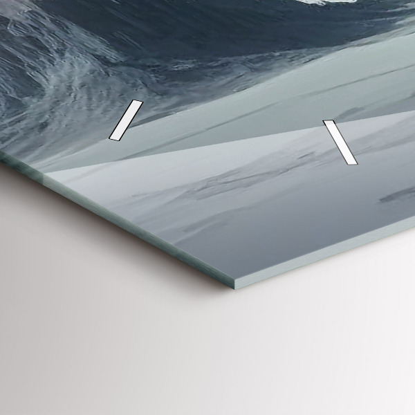 Zegar szklany poziomy Mężczyzna Kosmos Planeta