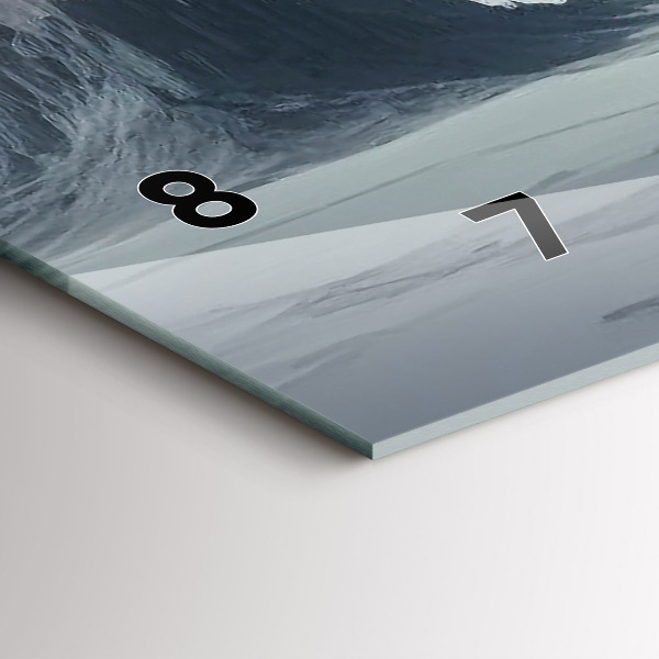 Zegar szklany poziomy Mężczyzna Kosmos Planeta