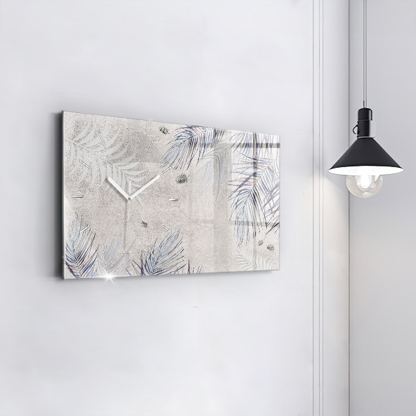 Zegar poziomy Liść palmowy